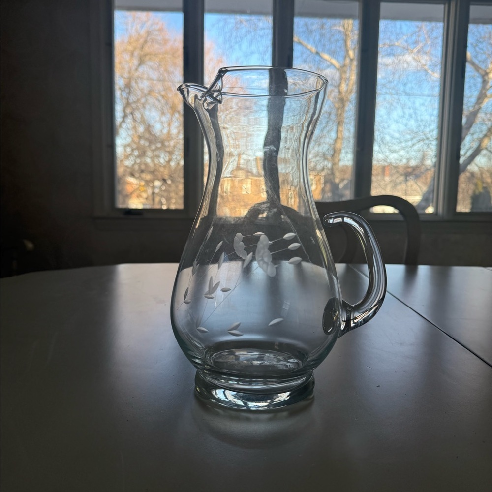 Princess house glass pitcher